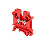 Клемма винтовая проходная, 4 мм², красная (Изображение 1)