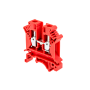 Клемма винтовая проходная, 6 мм², красная (Изображение 1)