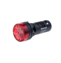 Зуммер с подсветкой, 80дБ, красный, 220V AС, IP40, пластик (Изображение 2)