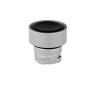 Головка кнопки плоская, черный, металл (Изображение 1)