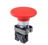Кнопка грибовидная, без фиксации 1NC красный 60 мм (Изображение 1)