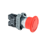 Кнопка грибовидная, возврат поворотом, 1NC красный 40 мм (Изображение 1)