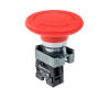 Кнопка грибовидная, возврат поворотом, 1NC красный 60 мм (Изображение 1)