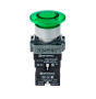 Кнопка грибовидная без фиксации, с подсветкой, 24V, 1NO, зеленый (Изображение 2)