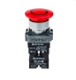 Кнопка грибовидная без фиксации, с подсветкой, 24V, 1NC, красный (Изображение 2)
