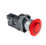Кнопка грибовидная без фиксации, с подсветкой, 24V, 1NC, красный (Изображение 3)