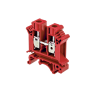 Клемма винтовая проходная, 10 мм², красная (Изображение 1)