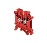Клемма винтовая проходная, 2.5 мм², красная (Изображение 1)