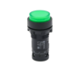 Кнопка зеленая выступающая с подсветкой, 1NO, 220V AC, IP54, пластик (Изображение 1)