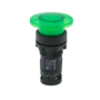 Кнопка грибовидная зеленая с подсветкой, Ø40 мм, 1NO, 24V AC/DC, IP54, пластик (Изображение 1)