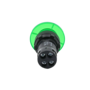 Кнопка грибовидная зеленая с подсветкой, Ø40 мм, 1NO, 24V AC/DC, IP54, пластик (Изображение 4)