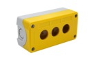 Корпус кнопочного поста, 3 места, желтый, IP67 (Изображение 1)