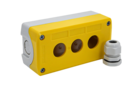 Корпус кнопочного поста, 3 места, желтый, IP67 (Изображение 4)