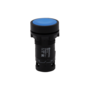 Кнопка плоская синяя с фиксацией, 1NO+1NC, IP54, пластик (Изображение 1)
