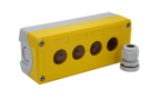 Корпус кнопочного поста, 4 места, желтый, IP67 (Изображение 4)