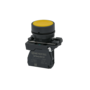 Кнопка плоская желтая, 1NO, IP65, пластик (Изображение 1)