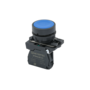 Кнопка плоская синяя, 1NO, IP65, пластик (Изображение 1)