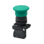 Кнопка грибовидная зеленая, 40 мм, пружиный возврат, 1NO, IP65, пластик (Изображение 1)