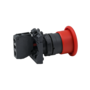 Кнопка грибовидная красная, 40 мм, пружиный возврат, 1NС, IP65, пластик (Изображение 3)