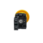 Кнопка грибовидная желтая, 40 мм, пружиный возврат, 1NO, IP65, пластик (Изображение 4)