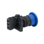 Кнопка грибовидная синяя, 40 мм, пружиный возврат, 1NO, IP65, пластик (Изображение 3)
