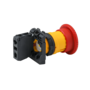 Кнопка грибовидная аварийной остановки, красная, 40 мм, возврат поворотом с фиксацией, 1NC, IP65, пластик (Изображение 3)