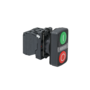 Кнопка двойная плоская с подсветкой, красная/зеленая, маркировка "I+O", 1NO+1NC, 24V AC/DC, IP65, пластик (Изображение 3)