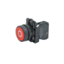 Кнопка плоская красная, маркировка "O", 1NС, IP65, пластик (Изображение 2)