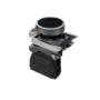 Кнопка плоская черная, 1NO, IP65, металл (Изображение 1)