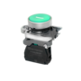 Кнопка плоская зеленая, маркировка "I", 1NO, IP65, металл (Изображение 1)