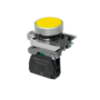 Кнопка плоская желтая, 1NO, IP65, металл (Изображение 1)