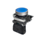 Кнопка плоская синяя, 1NO, IP65, металл (Изображение 1)