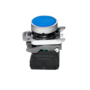 Кнопка плоская синяя, 1NO, IP65, металл (Изображение 2)