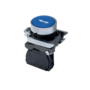 Кнопка плоская синяя, маркировка "стрелка влево-вправо", 1NO, IP65, металл (Изображение 1)