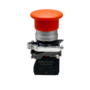 Кнопка грибовидная красная, 40 мм, пружиный возврат, 1NС, IP65, металл (Изображение 2)