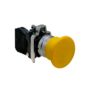 Кнопка грибовидная желтая, 40 мм, пружиный возврат, 1NO, IP65, металл (Изображение 3)