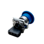 Кнопка грибовидная синяя, 40 мм, пружиный возврат, 1NO, IP65, металл (Изображение 4)