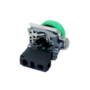 Кнопка зеленая в кожухе, 1NO, IP66, металл (Изображение 4)