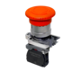 Кнопка грибовидная аварийной остановки, красная, 40 мм, возврат поворотом с фиксацией, 1NC, IP65, металл (Изображение 1)