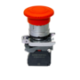 Кнопка грибовидная аварийной остановки, красная, 40 мм, возврат поворотом с фиксацией, 1NC, IP65, металл (Изображение 2)