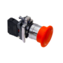 Кнопка грибовидная аварийной остановки, красная, 40 мм, возврат поворотом с фиксацией, 1NC, IP65, металл (Изображение 3)