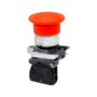 Кнопка грибовидная "тяни-толкай", красная, 40 мм, 1NC, IP65, металл (Изображение 1)