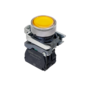 Кнопка желтая с подсветкой, 1NO, 24V AC/DC, IP65, металл (Изображение 1)