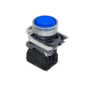 Кнопка синяя с подсветкой, 1NO, 24V AC/DC, IP65, металл (Изображение 1)