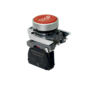 Кнопка плоская красная, маркировка "STOP", 1NС, IP65, металл (Изображение 1)