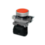Кнопка плоская красная, 1NС, IP65, металл (Изображение 1)