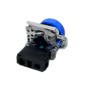 Кнопка синяя в кожухе, 1NO, IP66, металл (Изображение 4)