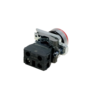 Кнопка красная с подсветкой, 1NС, 24V AC/DC, IP65, металл (Изображение 4)