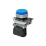 Кнопка выступающая синяя,  1NO, IP65, металл (Изображение 1)