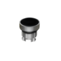 Головка кнопки, плоская, черная, IP65, металл (Изображение 1)